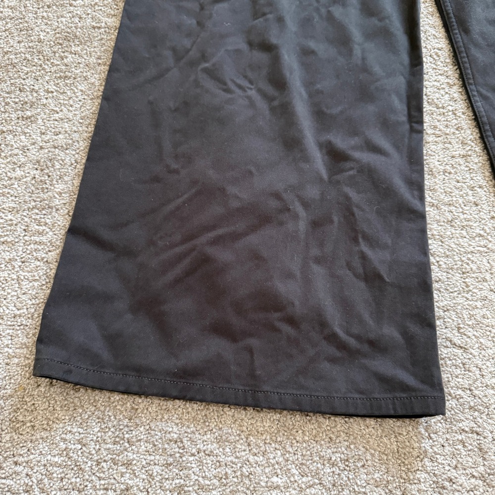 Banana Republic Black High Rise Wide Leg Lightweight Stretch Cotton Pants 16 - Picture 4 of 12